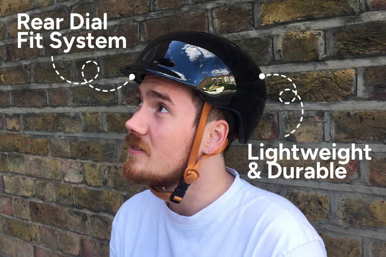 Metric Bike Helmet Gloss Black - Image 4