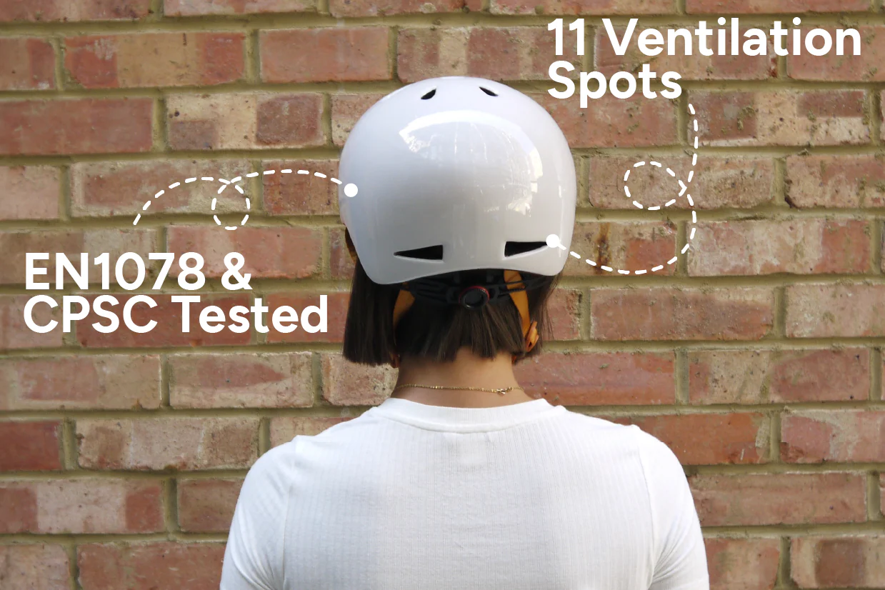 Metric Bike Helmet Gloss Pebble - Image 3