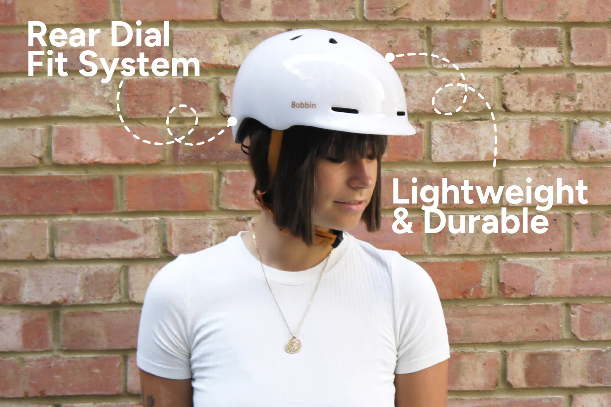 Metric Bike Helmet Gloss Pebble - Image 4