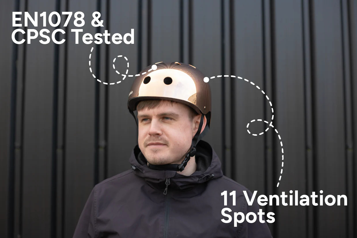 Mirror Mirror Bike Helmet Rose Gold Copper - Image 3