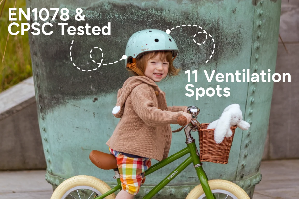 Starling Bike Helmet Green with Multi Stars - Image 3