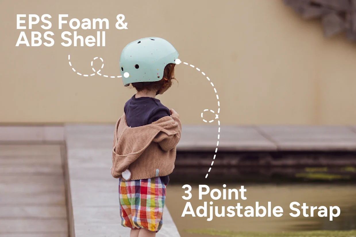 Starling Bike Helmet Green with Multi Stars - Image 5