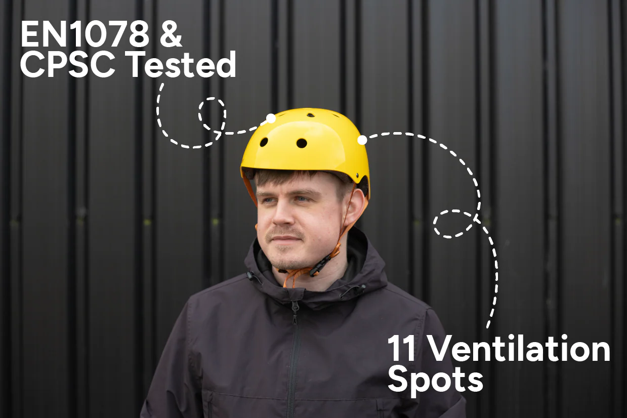 Starling Bike Helmet Yellow - Image 3